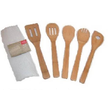 Bradshaw 25850 Bamboo Kitchen Tool Set; 5 Piece